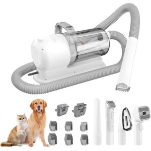 Quality Electric Hair Grooming Vacuum Slicker Deshedding Dog Cat Brush Pet Vacuum Cleaner Kit for sale