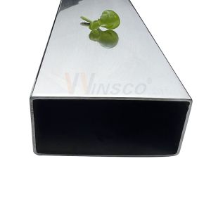 0.8mm-5.0mm Thickness Inox Flat Tube 100mmx50mm Large Size Stainless Steel