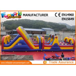 Commercial PVC Tarpaulin Inflatables Obstacle Course / Inflatable Sport Games