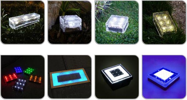 Stone Garden Brick Lamps Outdoor Led Solar Ice Brick Lights With CE&ROHS Certificate And Factory Price