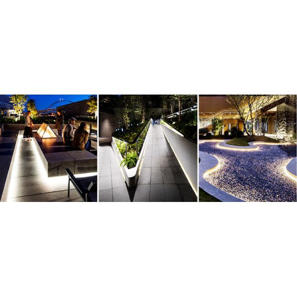 LED Linear light with outdoor waterproof exterior wall indoor living room ceiling 12V decoration Strip lights