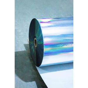 Wear Proof Holographic Self Adhesive Film Roll 50u Surface Thickness