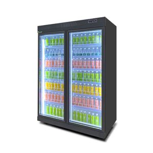 Multi Door Merchandiser Upright Display Chiller With Adjustable Shelf