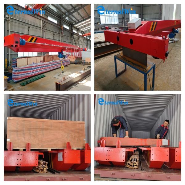 Customized Color Overhead Crane Machine With 380V Power Source And Pendent Control