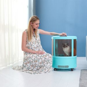 Adjustable Temperature PET Drying Room Grooming With 2 Blowers
