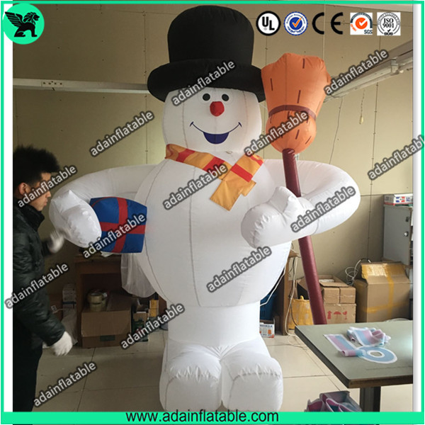 Buy 3m Inflatable Snowman With Broom,Inflatable Snow Man Mascot, Snow Man Cartoon at wholesale prices