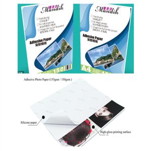 Cast Coated Inkjet Printing Self Adhesive A4 Sticker Photo Paper