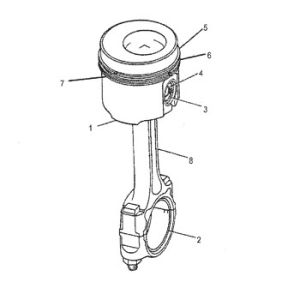 China 1232111 Piston Engine 123-2111 Ring 6E5650 Pump Group Piston 1J8569 Cylinder Liner 6E-5650 on sale