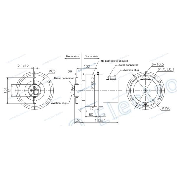 Integrate Signal And Forjs Slip Ring With SM Fiber Optic Rotary Joint