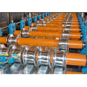 Color Steel Metal Deck Roll Forming Machine 0.8 - 1.2mm Thickness 30KW