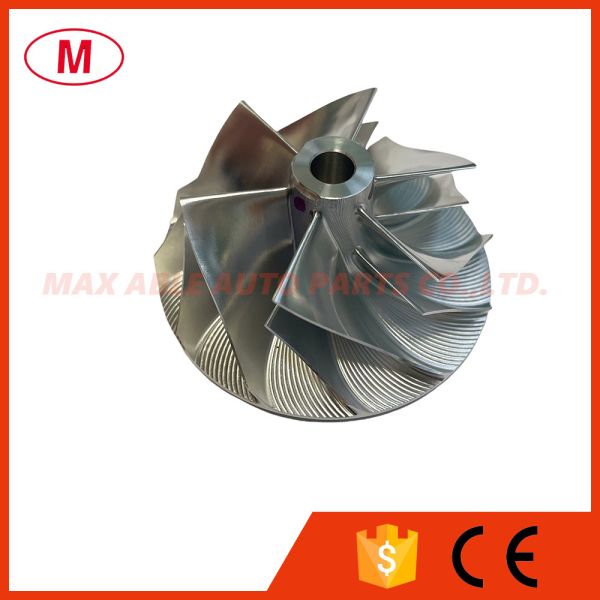 TB25 445347-0003 40.98/54.39mm 6+6blades Turbo Milling/billet Compressor Wheel for 466075-0004/466113-0003/466409-0001/2