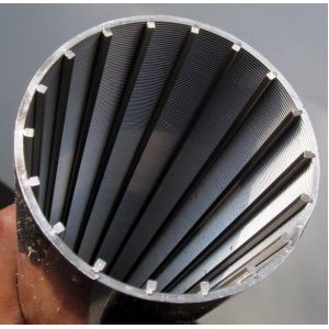 Johnson Wedge Wire Filter Screen V Wrap Pipe / Tube 200 500 700 1000 Microns