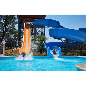 OEM Water Playground Swimming Pool Summer Game Fiberglass Spiral Slide For
