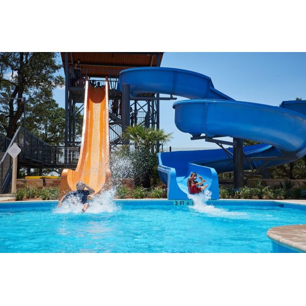 Buy OEM Water Amusement Park Children Swimming Equipment Fiberglass Slide at wholesale prices