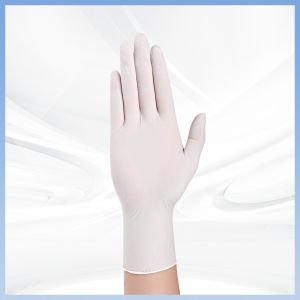 White Biodegradable Disposable Latex Gloves For Waste Management