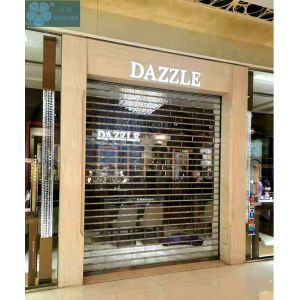 12mm Bar Polycarbonate Clear Roller Shutters For Store