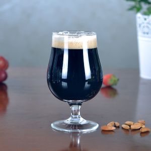 China 390ml Belgian Ale Glasses , Belgian Beer Glassware With Short Stem on sale