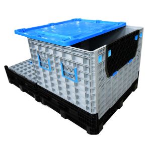 high quality Ventilated plastic pallet container box lids for fruit and