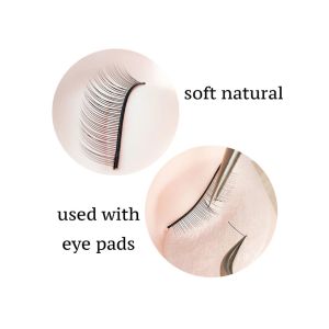 Handmade Training 8cm Natural Fake Eyelashes For Beauty Salon