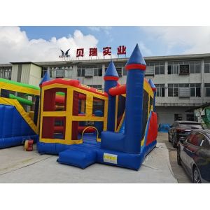 Customized Small Inflatable Combo Bouncer Slide Fire Resistant