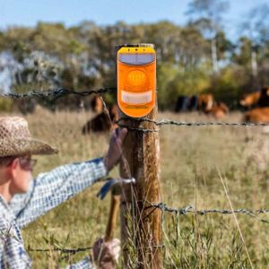 warning light sound sensor alarm lamp solar panel Security Alarm for farm garded