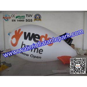 Helium Blimp Inflatable Advertising 0.18mm PVC OEM with 5 Years Warranty