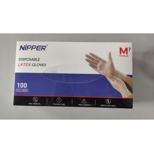 100 pcs/ 1 box Sterile Disposable Latex Gloves Protecting Latex Glove Powder