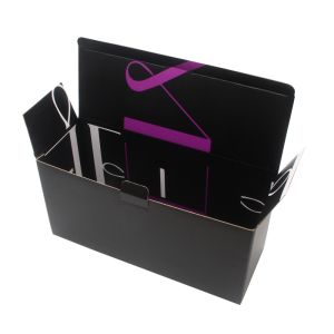 Custom Empty Black Paper Shoe Packaging Boxes With Logo Packaging