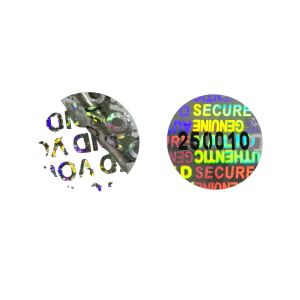 ISO9001 Security Anti Fake Holographic Vinyl Stickers