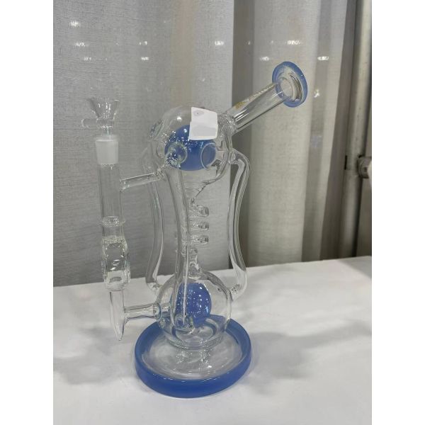 Buy Handmade Hookah Transparent Glass Pipe Can Customize 12 Inch at wholesale prices