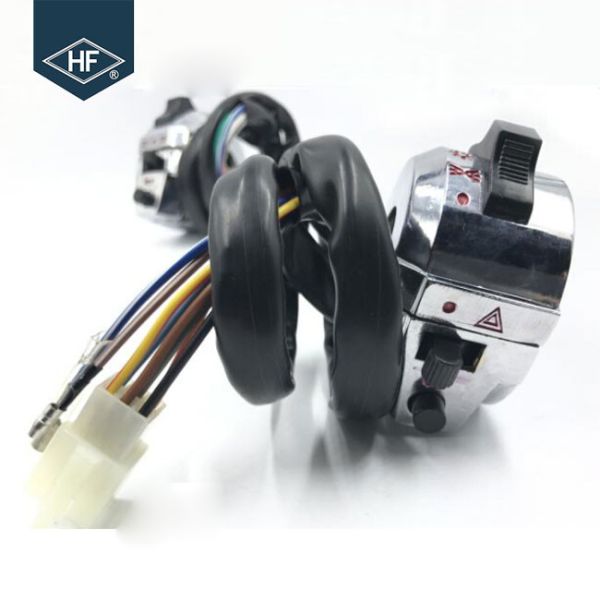 Motorcycle Parts Black Aluminum alloy cafe racer ZJ125 Motorcycle Handle Swith Other Brand