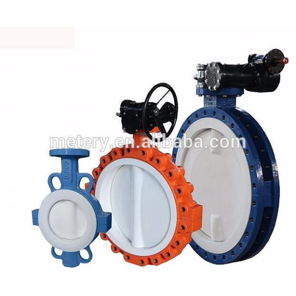 Total Lined PTFE U Type Butterfly Valve