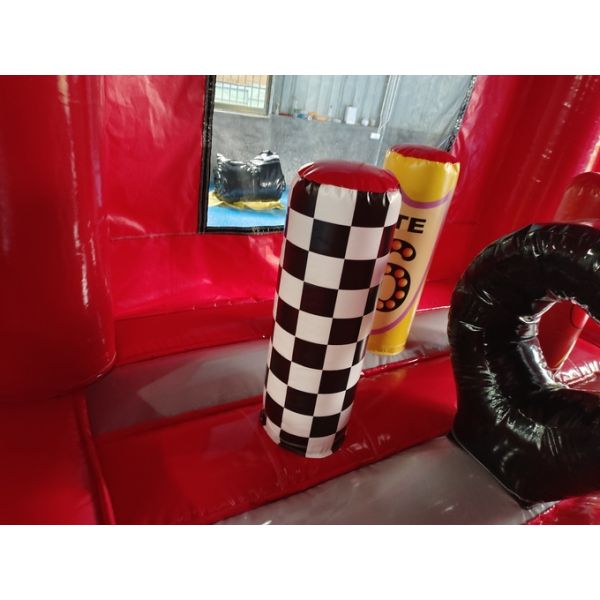 Outdoor Inflatable Castle Combo Race Cars Cartoon Movies Inflatable Bouncer With Slide Combo Inflatable Bounce House