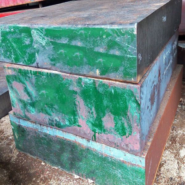 Buy S55C+Cr Forged Carbon Steel block in black surface With Thickness 300-750mm at wholesale prices