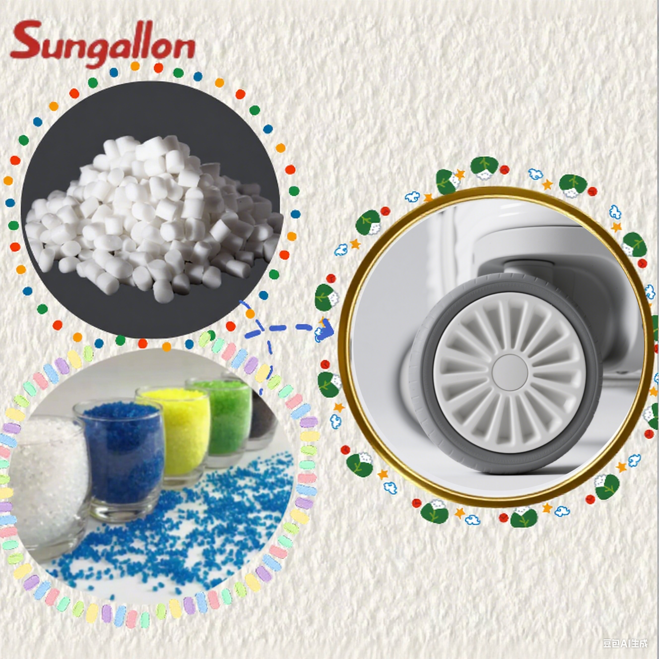 In-Stock TPE Particles for Suitcase Wheels Custom Hardness Flexible & Impact