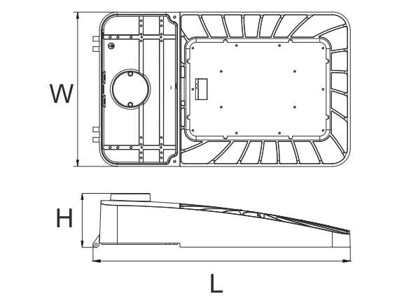 Buy Shoebox Area Decorative Street Lights , Led Highway Lights CE Certification at wholesale prices