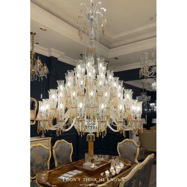 Buy Luxury France Style Chandeliers With Champagne Pendants at wholesale prices