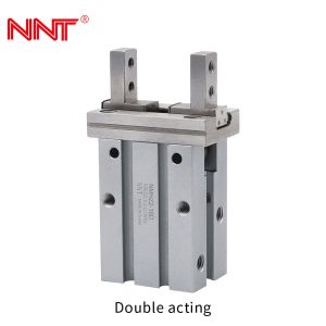 Double Acting Parallel Pneumatic Cylinder Compact Air Gripper Finger
