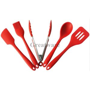 China 5-piece Silicone Kitchen Tools Set  with Hygienic Solid Coating on sale