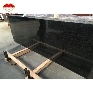 Hotel Kitchen Countertop and Stairs Cut-To-Size Indian Black Star Galaxy Granite