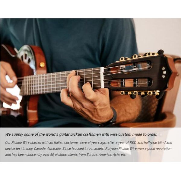 Vintage Style Bondable Guitar Pickup Wire 42 Awg Magnet Plain Enameled Copper