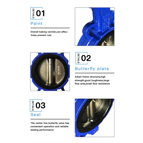 ANSI 150LB Soft Seal Turbine Butterfly Valve Ductile Iron Body