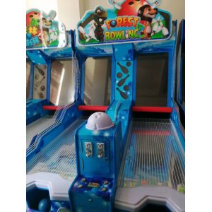 1 or 2 players Forest jungle kiddie bowling machine ticket parent-kids arcade
