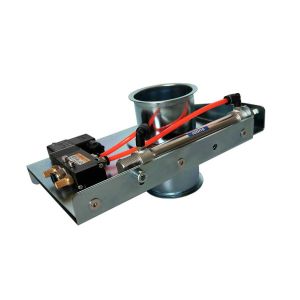 Pneumatic Duct Zone Dampers All Galvanized Blast Gates For Ventilation Fittings