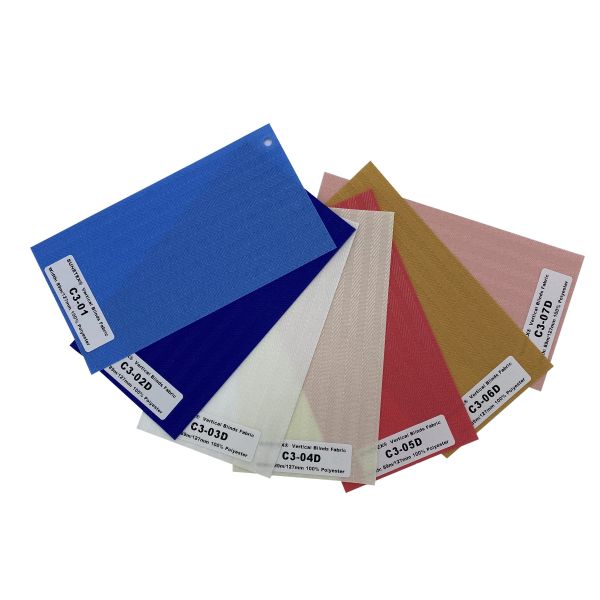 Buy Thermal Insulated Vertical Curtain Blinds Fabric Blue With High Quality at wholesale prices