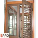Vertical Opening Pattern Aluminum Casement Windows With Security System CASEMENT