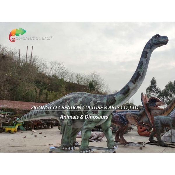 Theme Park 12M Animatronic Brontosaurus Life Size Animatronic Dinosaur Realistic Model For Jurassic
