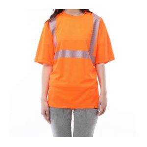 Reflective Safety Hi Vis Polo Shirt OEM breathable quick dry short sleeve work