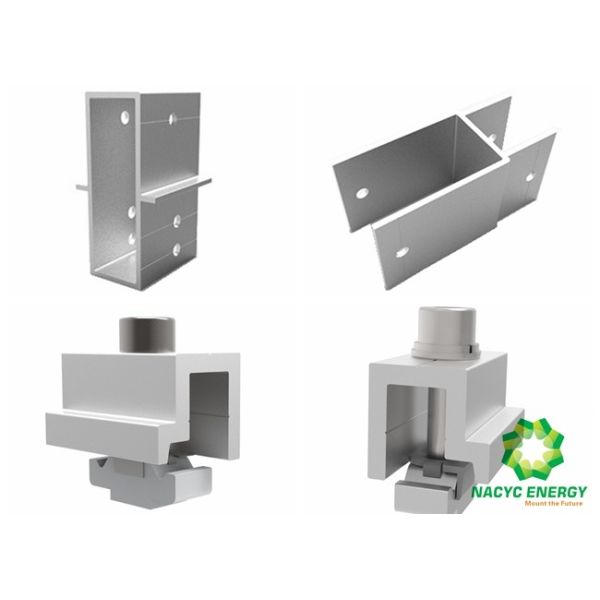 Durable Adjustable Aluminum Solar Panel Mounting System PV Structure 10 Years Warranty
