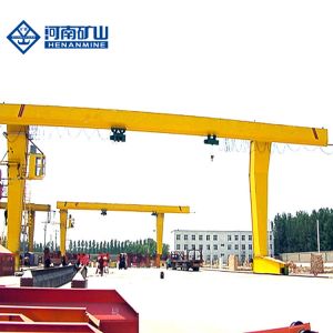 Remote Control Garage Gantry Crane , Single Beam Mobile Overhead Crane